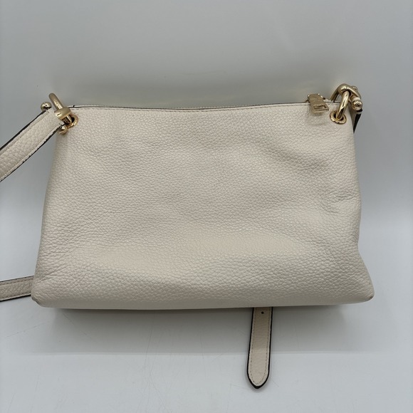 Coach Mia Crossbody Handbag White Pebbled Leather F76645 Zip Top Purse‎ Bag - Picture 7 of 15